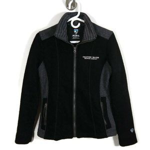 Kuhl Women’s Alfpaca Fleece Full Zip Jacket  Black Gray Firestone Walker Size S